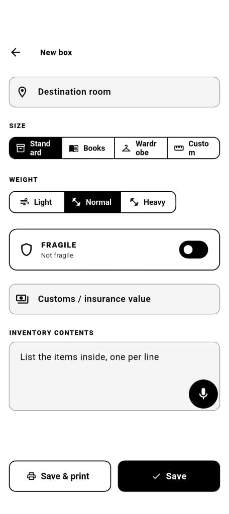 Create a new box